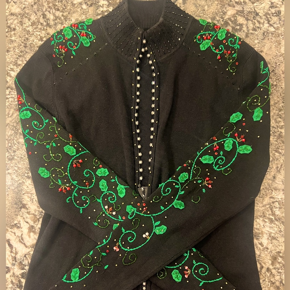 Vintage Black Christmas Jacket 🎄 (fits like a medium)
